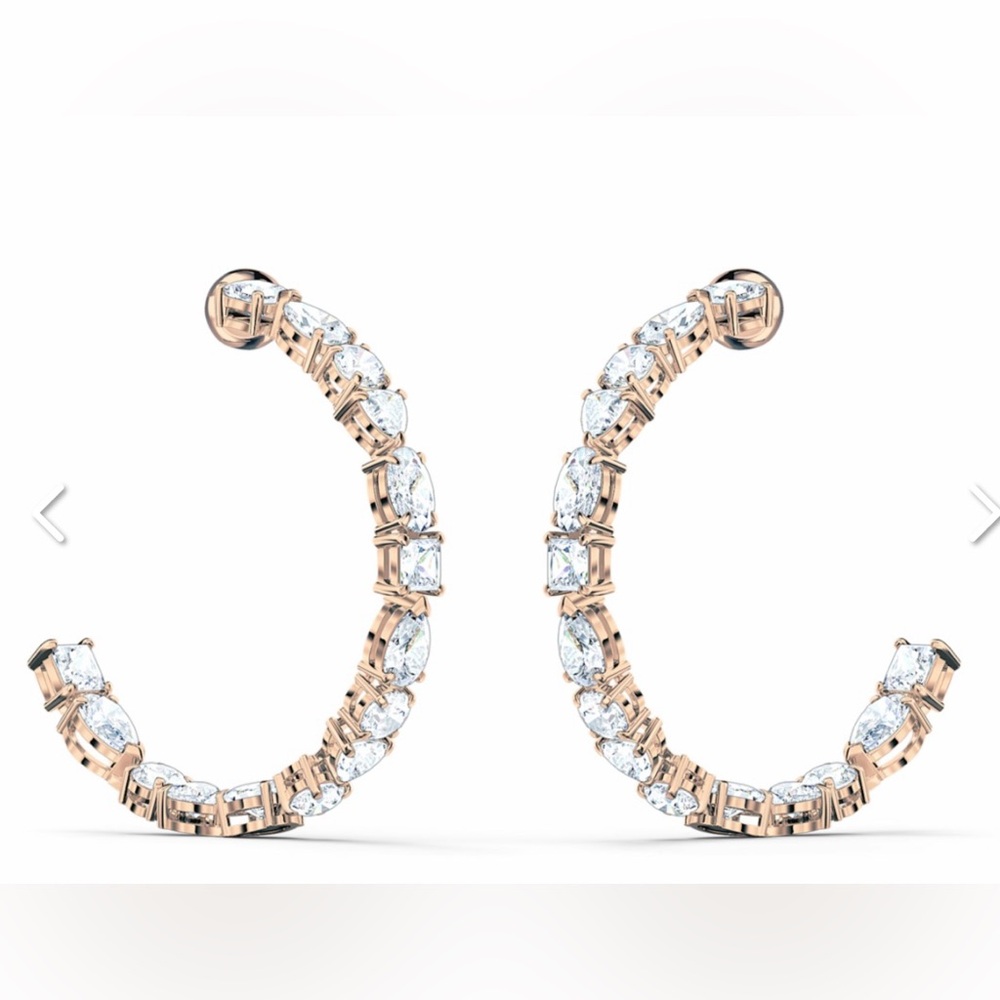 Swarovski Tennis Hoop Earrings